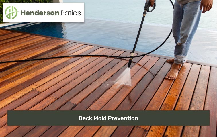 Deck maintenance to prevent mold buildup