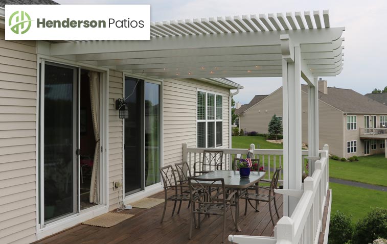 Aluminum pergola with modern design